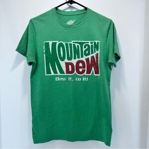 Mountain Dew Do It To It Graphic T Shirt‎ Mens Medium Green